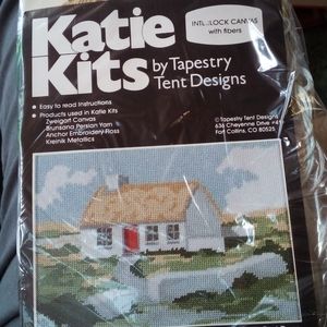 Red ❤️ Door Cottage crosstitch.